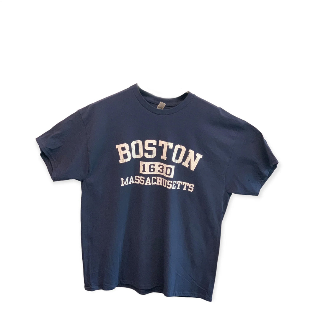 Short sleeve T-shirt Boston 1630 (navy)
